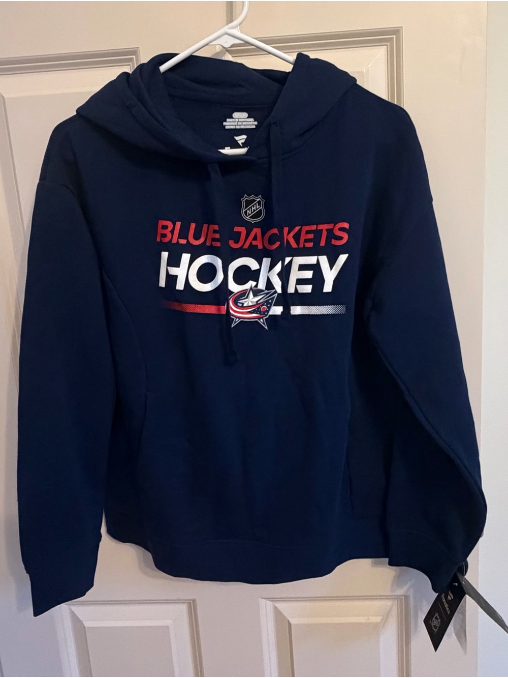 NHL Blue Jackets Hockey Pullover Hoodie - Navy new